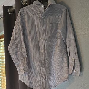 Kids Grey Dress Striped Shirt